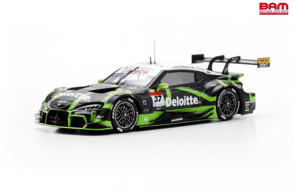 SPARK SGT160 TOYOTA GR Supra N°37 TGR TEAM Deloitte TOM'S GT500 SUPER GT  2024 U. Sasahara - G. Alesi (1/43) - Boutique Auto Moto / SPARK