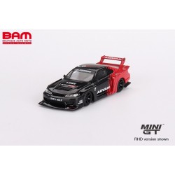 MINI GT MGT00649-R NISSAN Silvia S15 LB-Super Silhouette Black 1999 RHD (1/64)