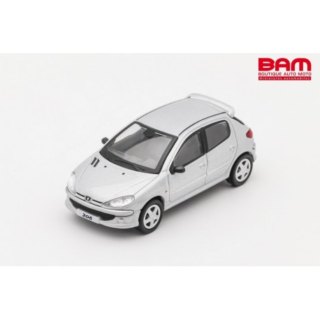 DCT MINIATURES LL-019-121 PEUGEOT 206 Silver LHD 1/64