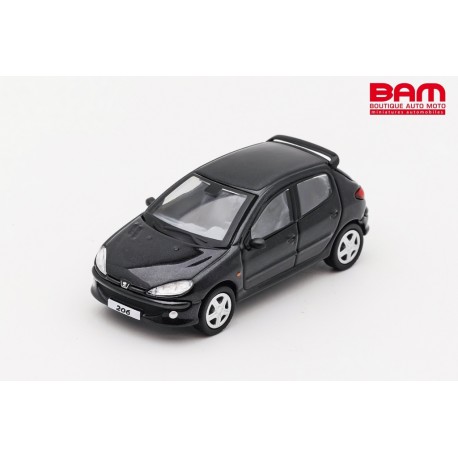 DCT MINIATURES LL-019-123 PEUGEOT 206 Black LHD 1/64