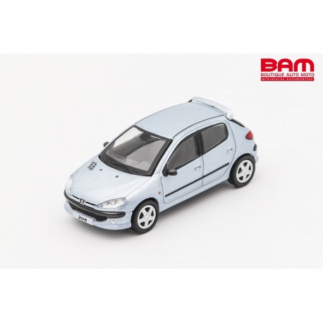 DCT MINIATURES LL-019-126 PEUGEOT 206 Ice Blue LHD 1/64