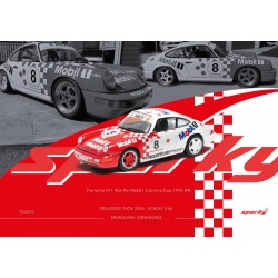 SPARK YO64012 PORSCHE 911 964 Rs Mobil1 N°8 Carrera Cup 1992 1/64