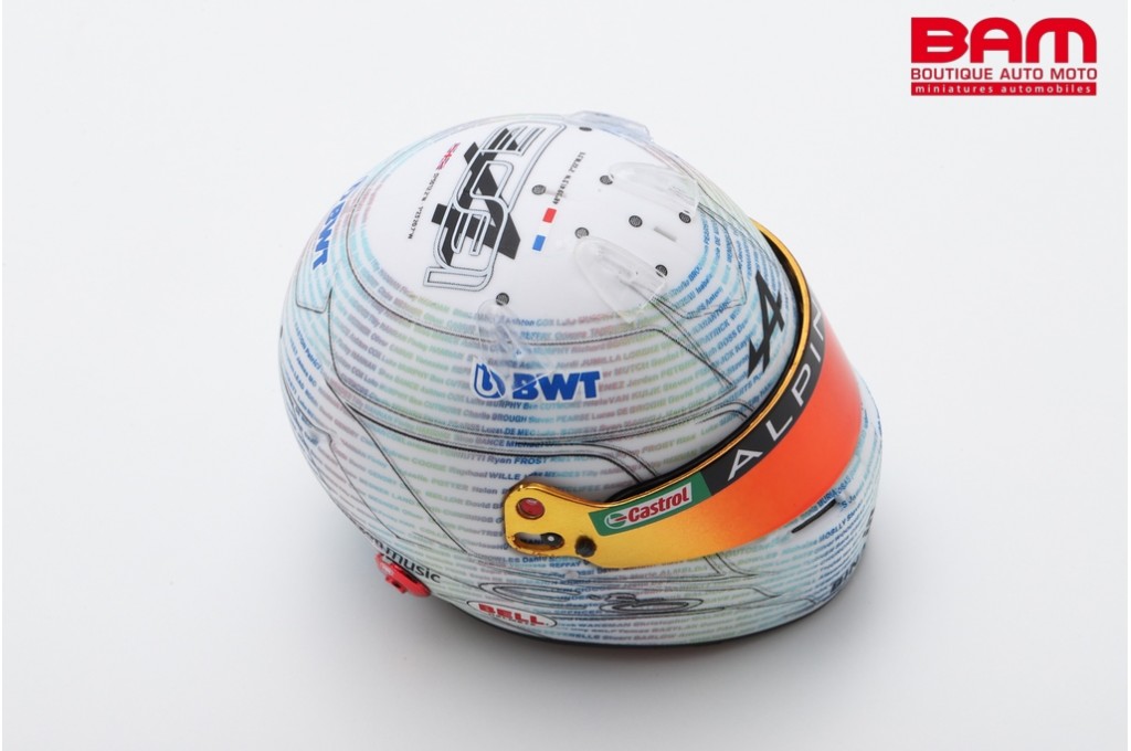 Spark 5HF117 CASQUE Esteban Ocon - BWT Alpine F1 Team GP Belgique 2023 1/5