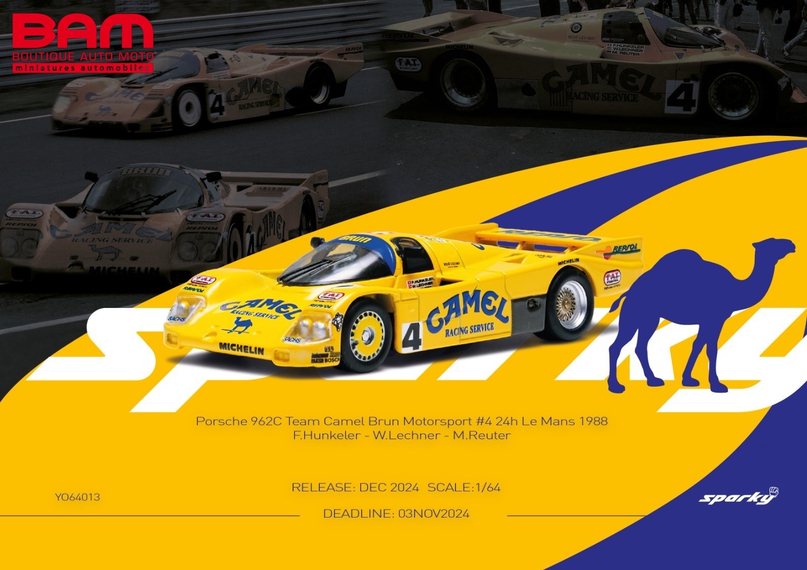 Modèle Réduit Voiture Des 24H Du Mans 1988 Cougar C12 N°113 - échelle 1/43, Spark, Neuf