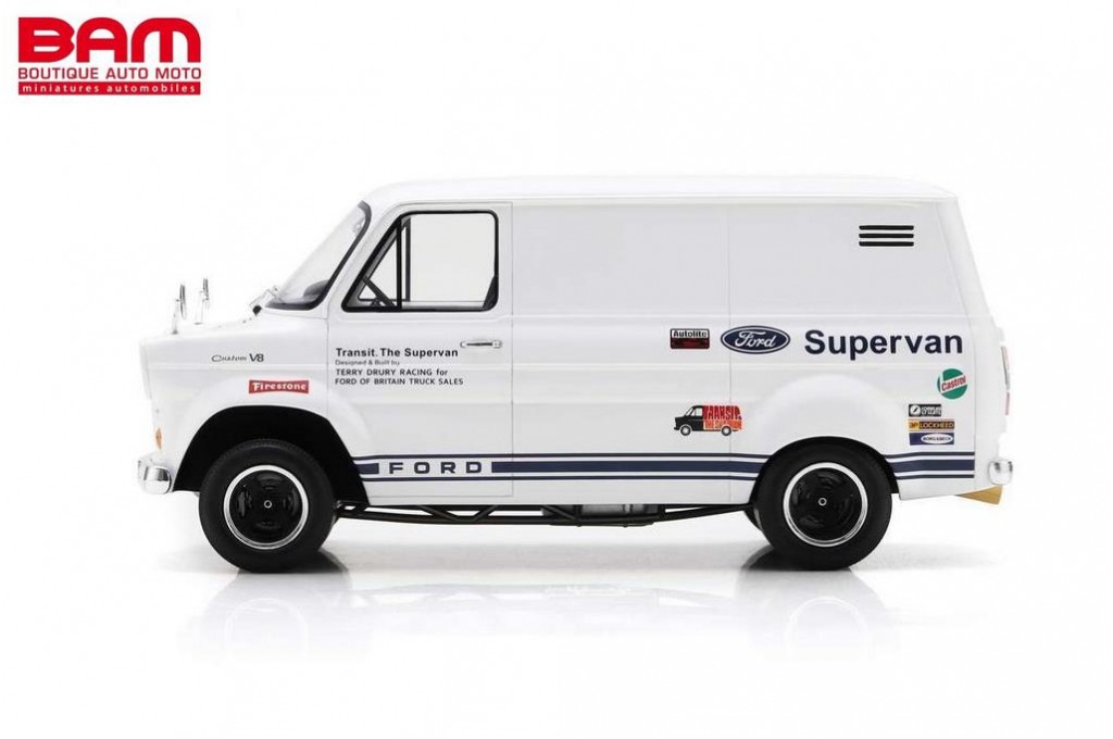 Miniature Schuco PRO.R18 1/18 - Ford Transit Supervan 1 (1971) - Blanc - Neuve