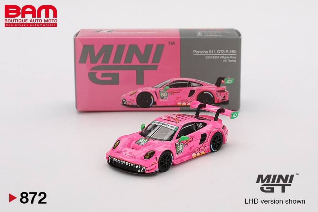 MINI GT MGT00872-L PORSCHE 911 (992) GT3 R 80 AO Racing Virginia