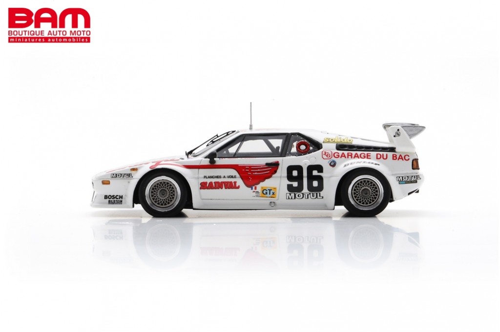BMW M1 No.72 Le Mans 24H 1981 - Spark 1:18 Le Mans Heritage Model – Driven By