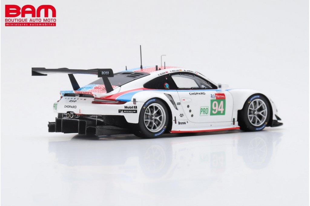 Miniature Spark 1/43 – Porsche 911 RSR N°94, 27e Aux 24H Le Mans 2019 (Müller)