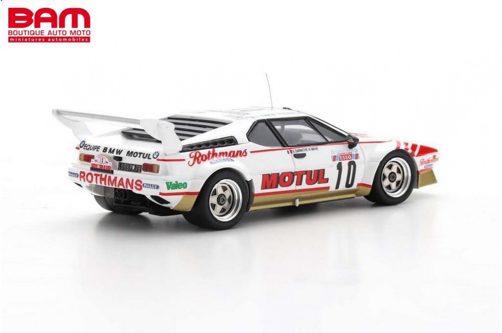 BMW M1 1/18 Rallye Tour De Corse 1982 - Darniche/Mahé - Miniature IXO - État Neuf