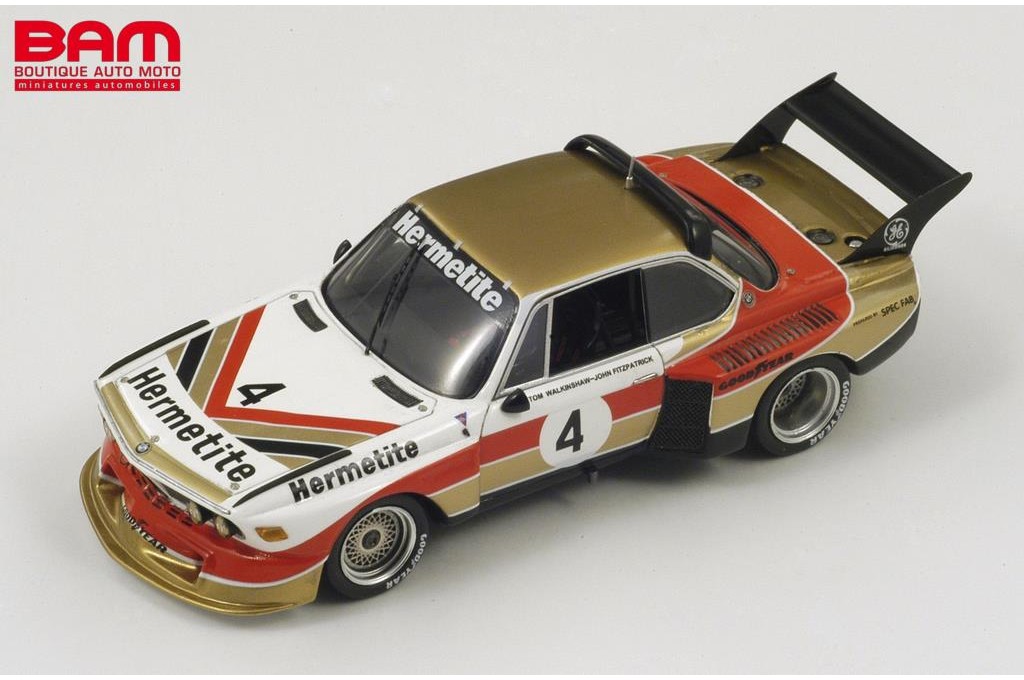 【未開封】SG023  CSL 6H Silverstone 1976 SPARK SG023 BMW CSL n° 4 1er 6 H Silverstone 1976 J. Fitzpatrick
