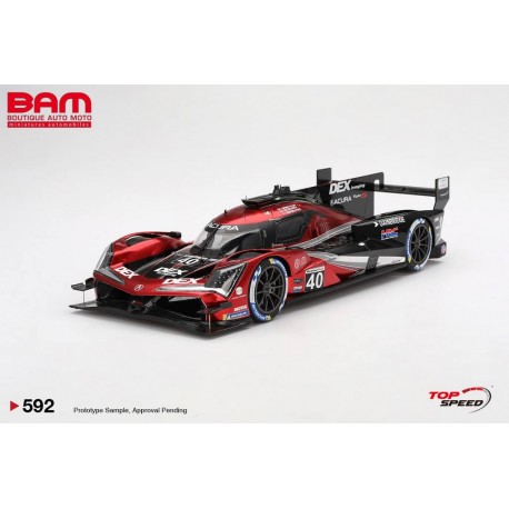 TOP SPEED TS0592 ACURA ARX-06 GTP N°40 Wayne Taylor Racing Vainqueur 12H Sebring 2024 J. Taylor - L. Deletraz - C. Herta 1/18