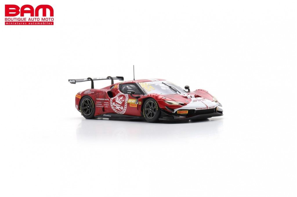 LOOKSMART 1/43 - Ferrari 296 GT3 #52 Chen - FIA GT World Cup Macau 2023 - Miniature Neuve