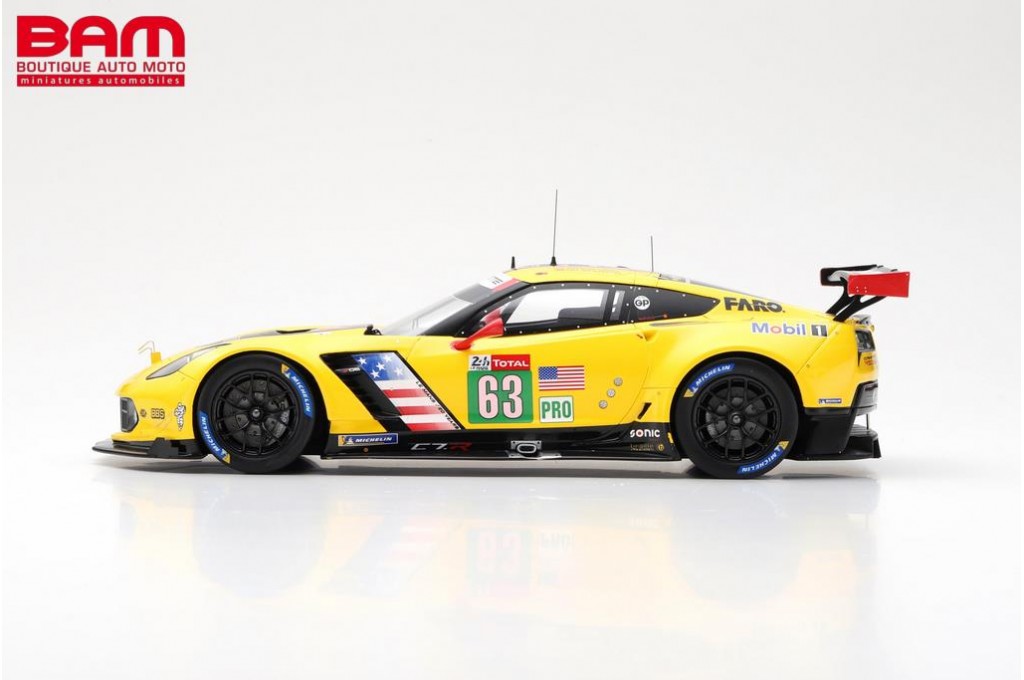 SPARK 18S433 CHEVROLET Corvette C7.R N°63 Corvette Racing 24H Le