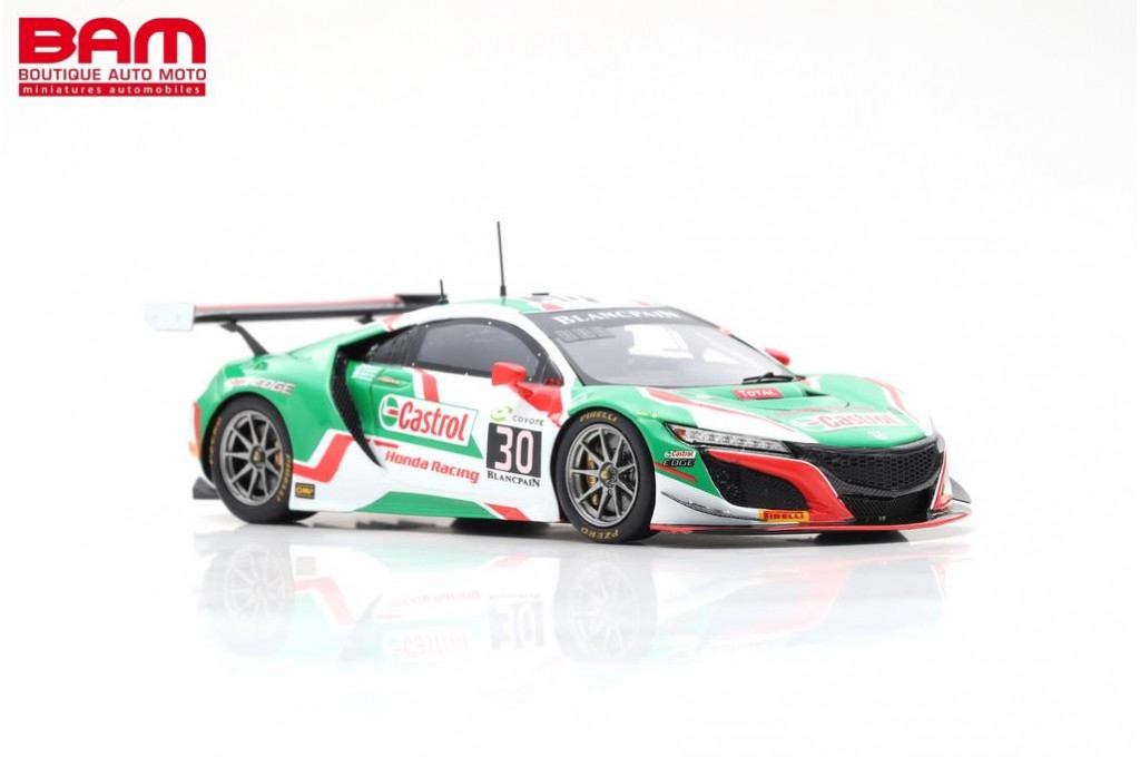 【中古】Spark 1/43 SB216 Honda NSX GT3-Castrol Honda Racing-24H SPA 2018 No.30[69][240069193592] SPARK SB216 HONDA NSX GT3 N°30 Castrol Honda Racing 24H SPA 2018 R