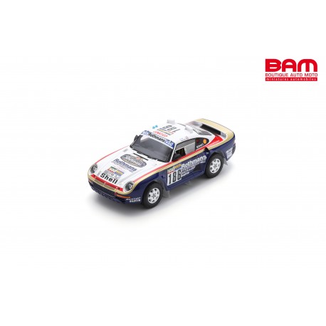 SPARK 18S789 PORSCHE 959 N°186 Vainqueur Rallye Paris Dakar 1986 R