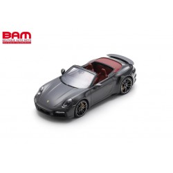 SCHUCO 18U00143 PORSCHE 992 Turbo S Cabriolet 2022 Agate Grey (1/18)