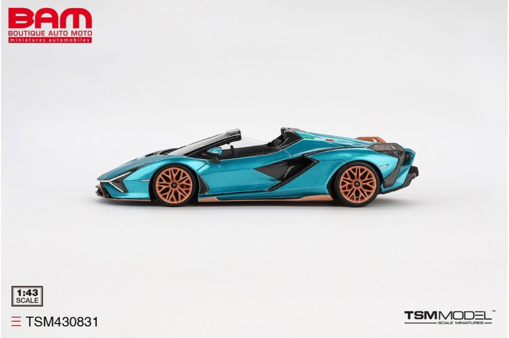 TOP SPEED TSM430831 LAMBORGHINI Sian Roadster Blue Uranus