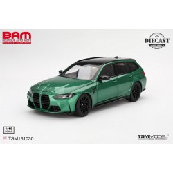 TRUESCALE TSM181030 BMW M3 Touring (G81) Isle of Man Green Metallic 2023 Diecast - Avec ouvrants 1/18