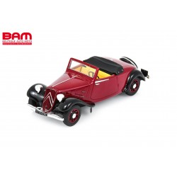 MILEZIM By Spark Z0047 CITROEN traction 7 cabrio bordeaux interieur crème 1938 (1/43)