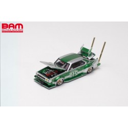 POP RACE PR640061 SKYLINE C210 Kaido Racer (BOSOZOKU STYLE) – Silver/Green 1/64