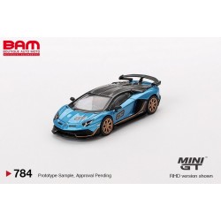 MINI GT MGT00784-L LAMBORGHINI Aventador SVJ63 Blu Aegir 2023 LHD 1/64