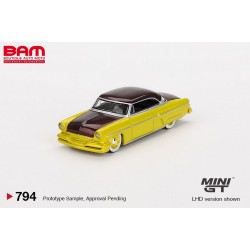 MINI GT MGT00794-L LINCOLN Capri Hot Rod Lime Yellow 1954 LHD 1/64