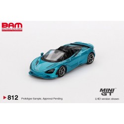 MINI GT MGT00812-L MCLAREN 750S Spider Belize Blue 2024 1/64