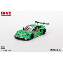 TRUESCALE TSM430801 PORSCHE 911 GT3 R N°77 AO Racing 2ème GTD Pro IMSA 24H Daytona 2024 (1/43)