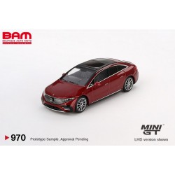 MINI GT MGT00970-L MERCEDES-BENZ EQS 580 4MATIC Red Metallic 2024 1/64