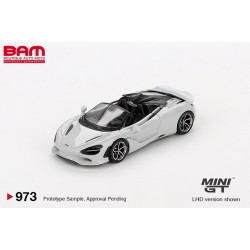 MINI GT MGT00973-L MCLAREN 750S Spider Cirrus Grey 2024 1/64