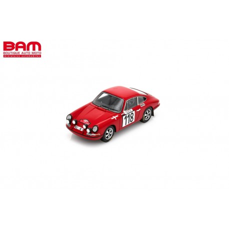 SPARK S6606 Porsche 911S N°118 Rally Monte Carlo 1967 Antonie Goubert