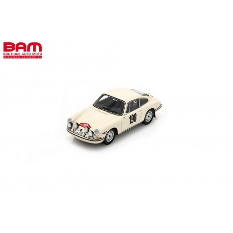 SPARK S6609 PORSCHE 911 T/R N°198 Rallye Monte Carlo 1968 S. Zasada - J. Dobrzañski