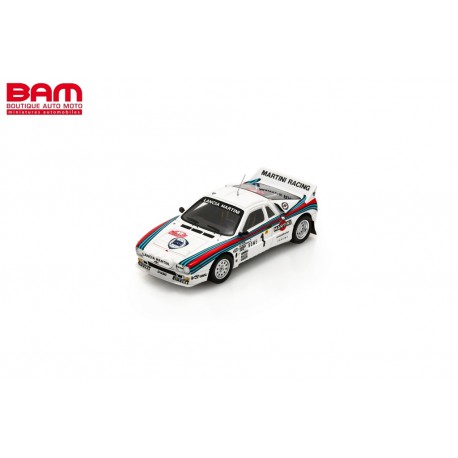SPARK S9108 LANCIA 037 Rallye N°1 Vainqueur Rallye Monte Carlo 1983 Walter Röhrl