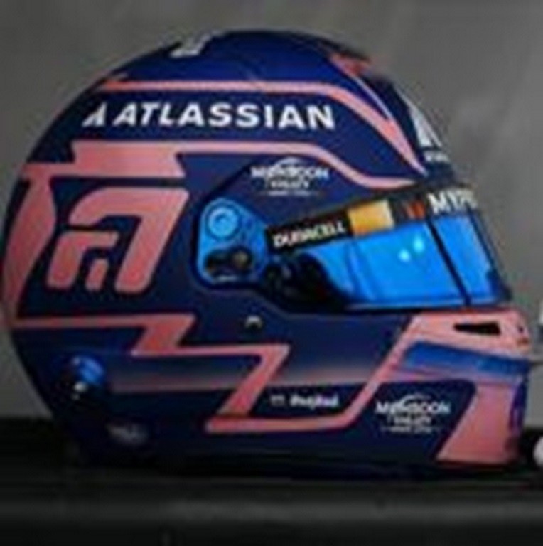 Casque Miniature Spark Alexander Albon – Williams Racing 2024 – Échelle 1:5 – Prév. 1/43