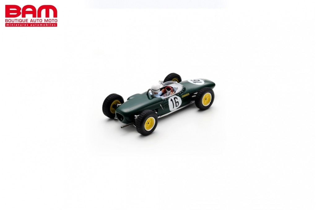 Spark S7445 – Lotus 18/21 N°30 GP France 1961, Henry Taylor, 1/43 Résine (prévente)