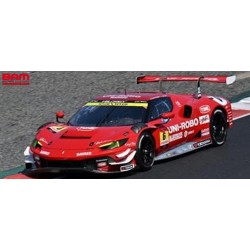 LOOKSMART LSSGT25006 FERRARI 296 N°6 UNI-ROBO BLUEGRASS VELOREX-GT300 SUPER GT 2025 Y. Katayama - R. Merhi Muntan (1/43)
