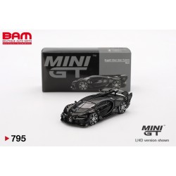 MINI GT MGT00795-L BUGATTI Vision Gran Turismo Black 2015 LHD 1/64