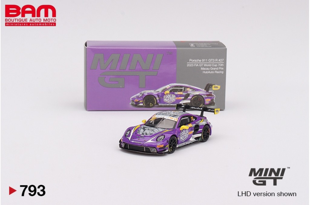 MINI GT MGT00793-L PORSCHE 911 (992) GT3 R N°27 Hubauto Racing