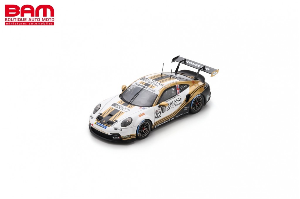 SPARK UK025 PORSCHE 911 GT3 Cup N°42 Porsche Carrera Cup Champion