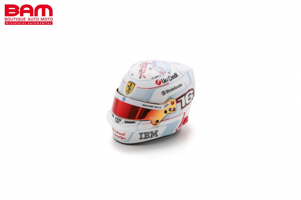 Casque Charles Leclerc Monaco GP 2021, échelle 1/5, Altaya, F1 Ferrari, Neuf