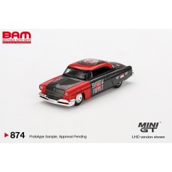 MINI GT MGT00874-BL LINCOLN Capri Hot Rod Shadow Puppet 1954 1/64