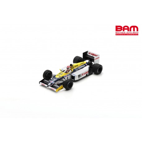 SPARK 18S737 WILLIAMS FW11 N°6 Vainqueur GP Brésil 1986 Nelson Piquet 1/18