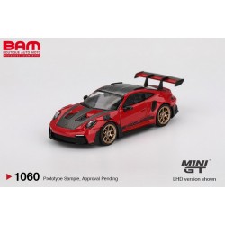 MINI GT MGT01060-L PORSCHE 911 (992) GT3 RS Guards Red Weissach Package 2022 1/64