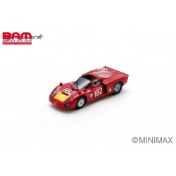 SPARK SI036 ALFA ROMEO T33-2 N°182 6ème Targa Florio 1968 G. Baghetti - G. Biscaldi (300ex,) 1/43