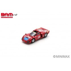 SPARK SI037 ALFA ROMEO T33-2 N°248 5ème Targa Florio 1969 E. Pinto - G. Alberti (300ex,) 1/43