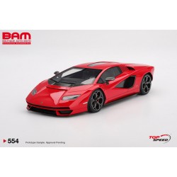 TOP SPEED TS0554 LAMBORGHINI Countach LPI 800-4 Rosso Mars 2023 1/18