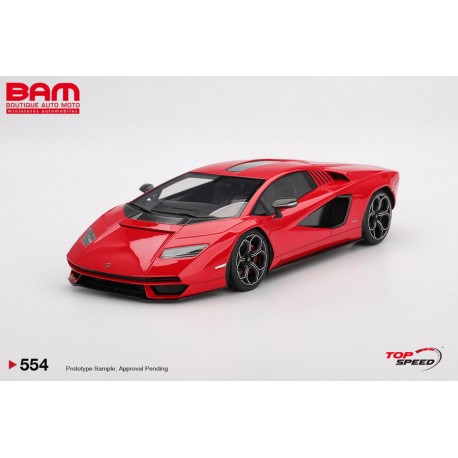 TOP SPEED TS0554 LAMBORGHINI Countach LPI 800-4 Rosso Mars 2023 1/18