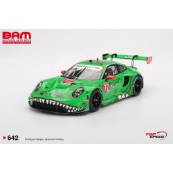 TOP SPEED TS0642 PORSCHE 911 (992) GT3 R N°77 AO Racing 24H Daytona 2025 A. Picariello - K. Bachler - L. Heinrich 1/18