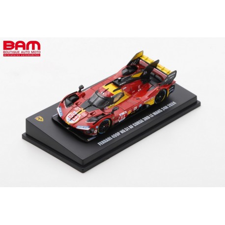 LOOKSMART LS64006LM FERRARI 499P N°51 Ferrari AF Corse 3ème 24H Le Mans 2024 A. Pier Guidi - J. Calado - A. Giovinazzi 1/64