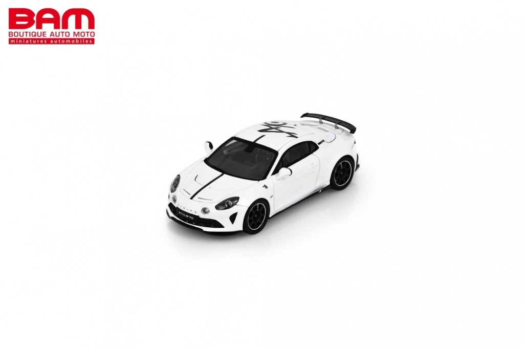 Modèle Réduit Spark 1/86 Alpine Renault A110 1300S Blanche à Bande Rouge - Rare, Occasion